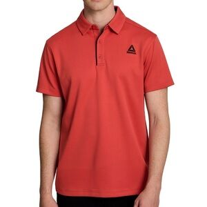 Reebok Men's Performance Polo Shirt, Baked Apple, Size Large